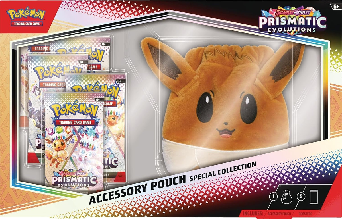 Pokémon TCG Prismatic Evolutions Accessory Pouch Collection
